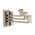 thumbnail image 1 of Luna Swivel Wall Mounted Robe Hook, Polished Nickel, 1 of 2