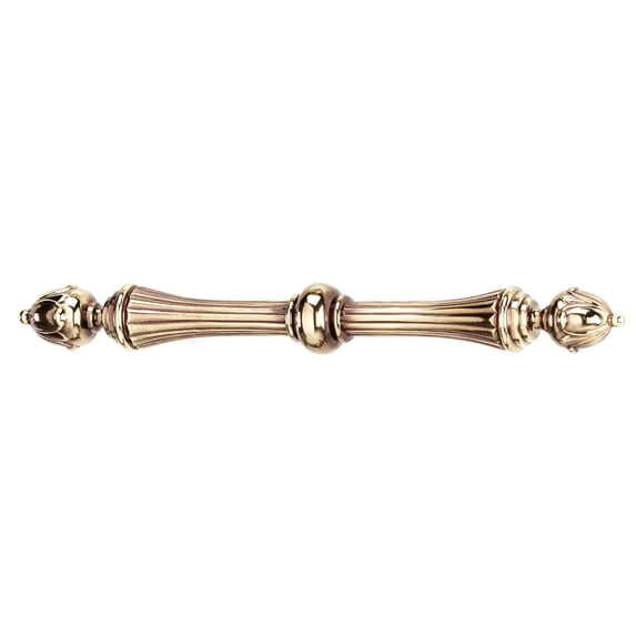 Traditional 4 1/2" Center Appliance Pull, Polished Antique
