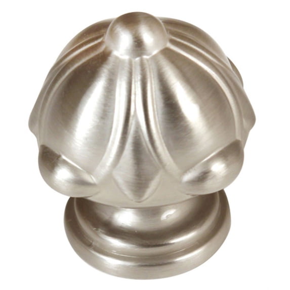 Alno A6929-14-SN Ornate 1-1/4 Inch Cabinet Knob Satin Nickel