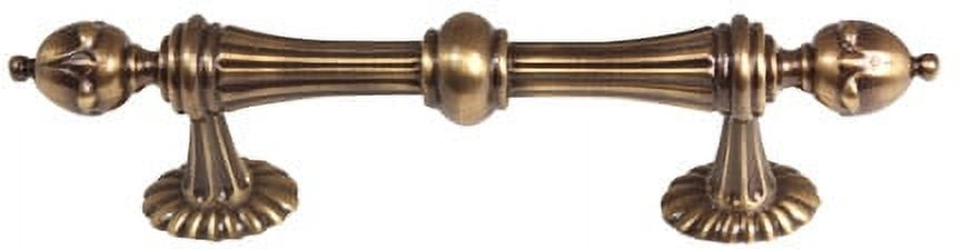 Ornate 4" Center Bar Pull, Antique English