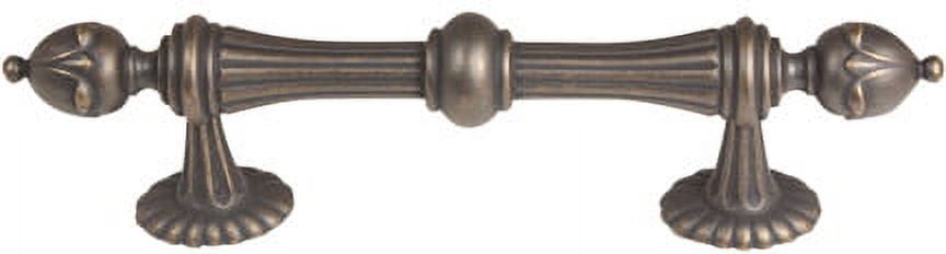Alno A6929-4-BARC Ornate 4 Inch Cabinet Pull Barcelona