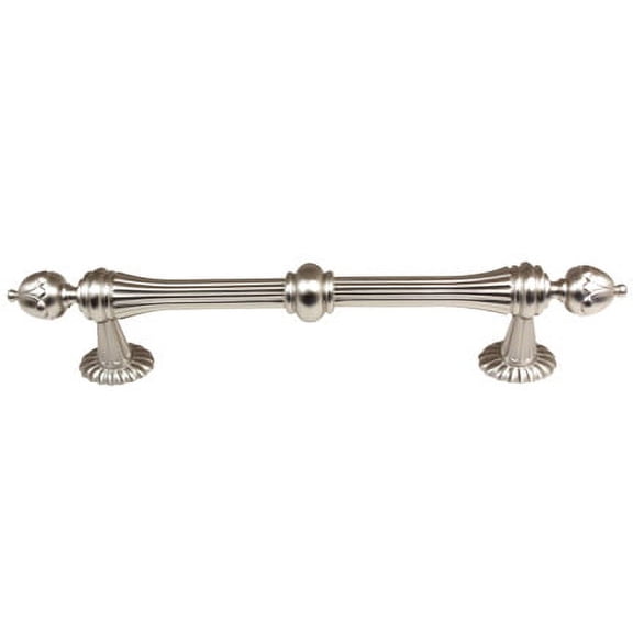 Alno A6929-6-SN Ornate 6 Inch Cabinet Pull Satin Nickel