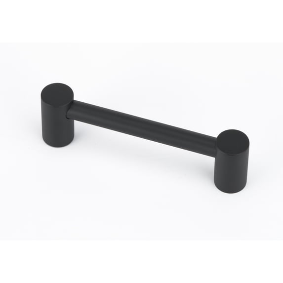 Alno A715-35-MB Contemporary I 3-1/2" Center To Center Handle Cabinet Pull - Black