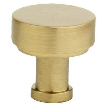 Alno A716-1 Moderne 1" Round Flat Disc Mushroom Solid Brass Cabinet Knob Drawer Knob -