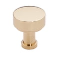 thumbnail image 1 of Alno A716-34-PB/NL Moderne 3/4" Small Round Modern Disc Solid Brass Cabinet Knob / Drawer, 1 of 4