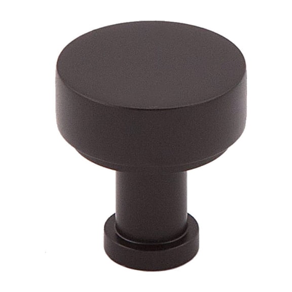Alno A716-34-BRZ Moderne 3/4" Small Round Modern Disc Solid Brass Cabinet Knob / Drawer