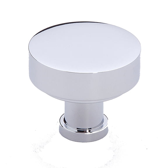 Alno A716-38 Moderne 1-3/8" Modern Round Disc Mushroom Solid Brass Cabinet Knob / Drawer