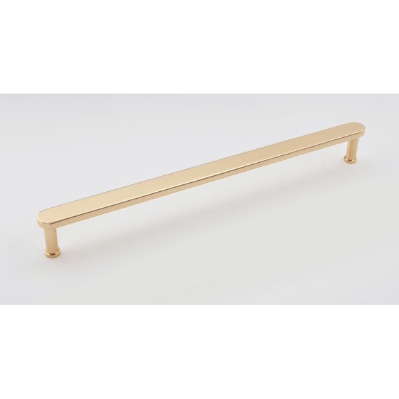 Alno A717-12 Moderne 12" Center To Center Modern Flat Bar Solid Brass Large Cabinet Handle