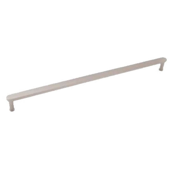 Alno A717-18-PN Moderne 18" Center To Center Solid Brass Flat Bar Large Cabinet Handle /