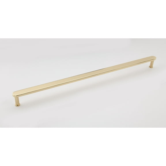 Alno A717-18 Moderne 18" Center To Center Solid Brass Flat Bar Large Cabinet Handle /