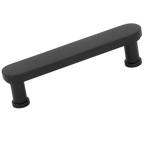 Alno A717-4 Moderne 4" Modern Flat Bar Solid Brass Cabinet Handle / Drawer Pull - Black