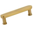 thumbnail image 1 of Alno A717-4-SB Moderne 4" Modern Flat Bar Solid Brass Cabinet Handle / Drawer Pull - Brass, 1 of 2