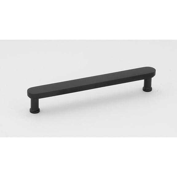 Alno A717-6-MB Moderne 6" Center To Center Modern Flat Bar Solid Brass Cabinet Handle /