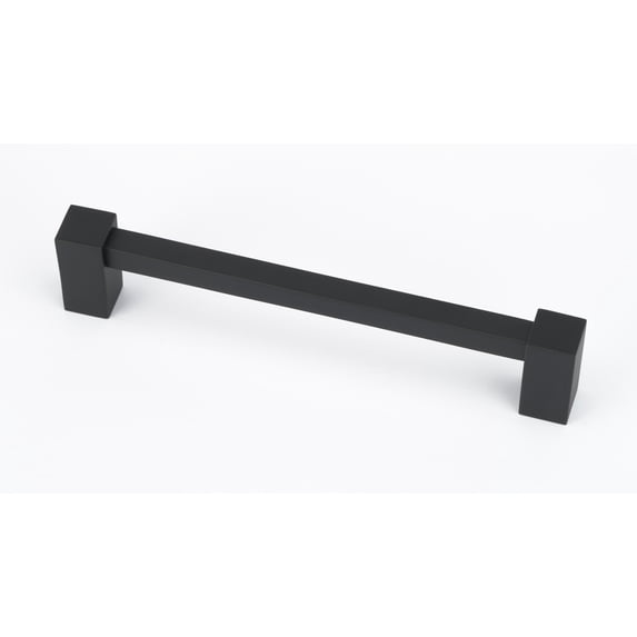 Alno A718-6 Contemporary Ii 6" Center To Center Solid Brass Square Cabinet Handle / Drawer