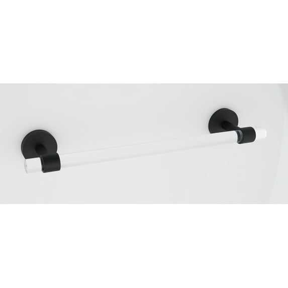 Alno A7220-12-MB Contemporary Acrylic 12 Inch Wide Towel Bar