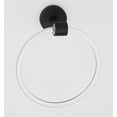 thumbnail image 1 of Alno A7240-MB Contemporary Acrylic 6" Diameter Towel Ring - Black, 1 of 7