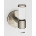 thumbnail image 1 of Alno A7281-SN Contemporary Acrylic 2"W Single Bathroom Robe / Towel Wall Hook - Nickel, 1 of 2