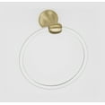 thumbnail image 1 of Alno A7340-SB Royale Acrylic 6" Diameter Towel Ring - Brass, 1 of 1