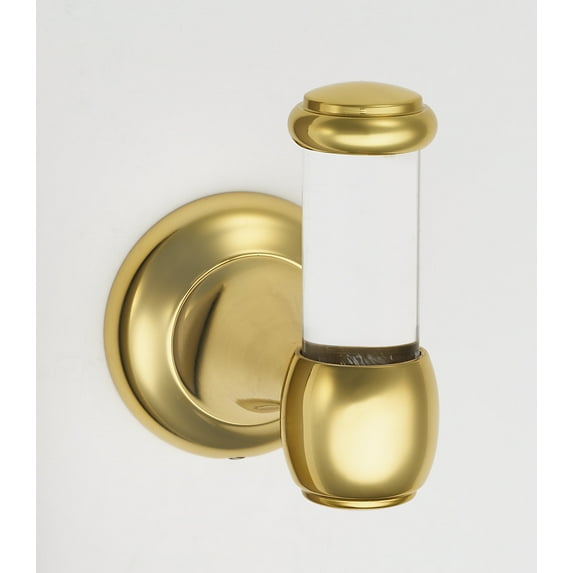 Alno A7381 Royale 1-3/4"W Contemporary Luxe Acrylic Single Robe / Towel Bathroom Hook -