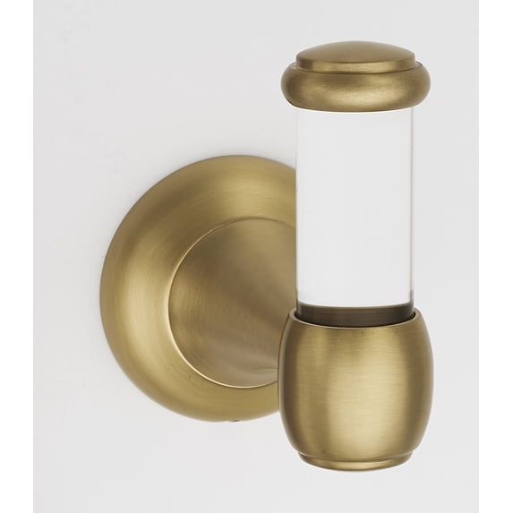 Alno A7381-SB Royale 1-3/4"W Contemporary Luxe Acrylic Single Robe / Towel Bathroom Hook -