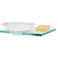thumbnail image 1 of Alno A7430 Manhattan Frosted Glass Soap Dish - Brass, 1 of 4
