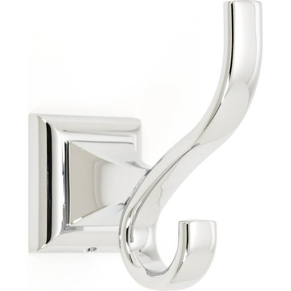 Alno A7499 Manhattan 2" W Traditional Double Prong Scroll Solid Brass Single Wall Mount