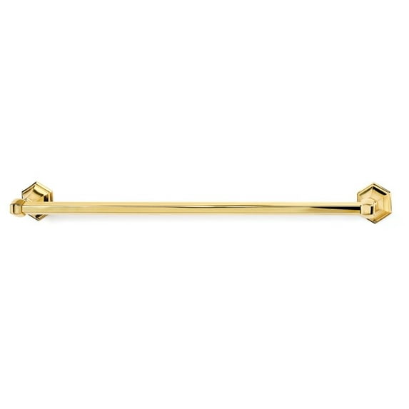 Alno A7720-24-PB Nicole 24" Towel Bar Polished Brass