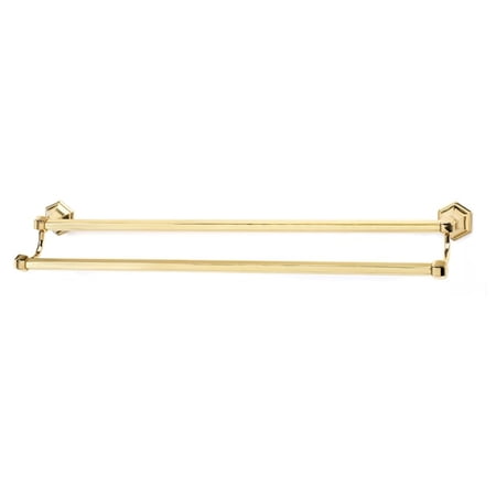 Alno A7725-30-PB Nicole 30" Double Towel Bar Polished Brass