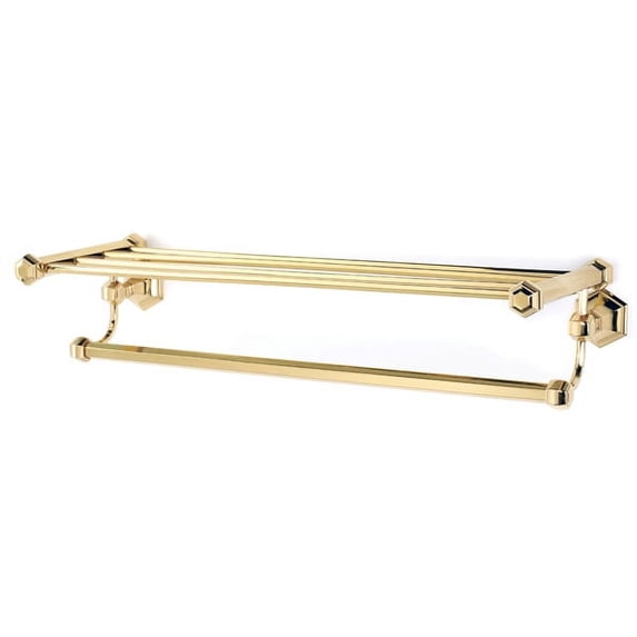 Alno A7726-24 Nicole 26"W Towel Rack Shelf - Brass