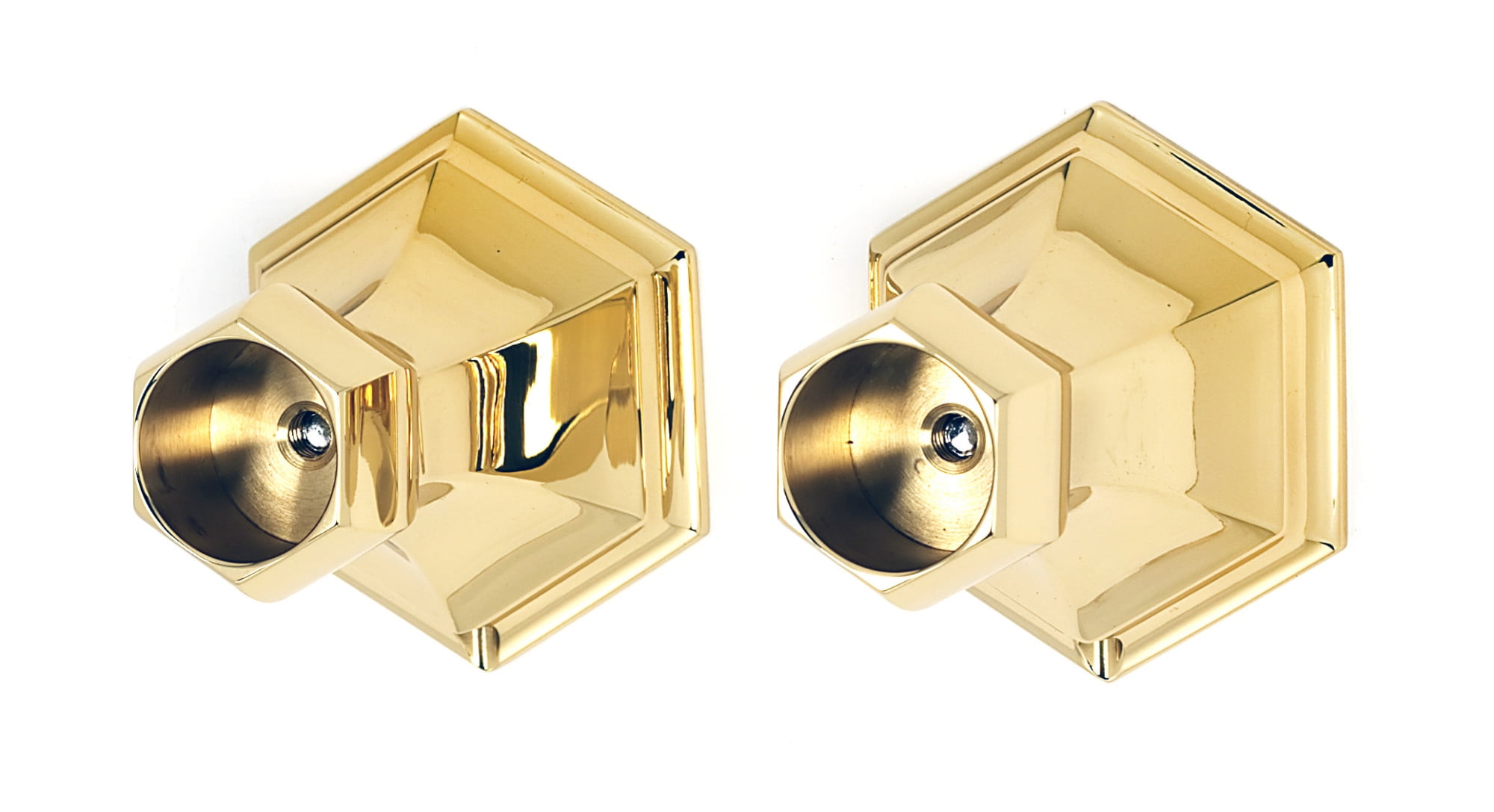 Alno A7746 Nicole Shower Rod Mounting Bracket Set Brass