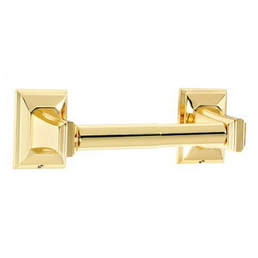 Alno A7960 Geometric Adjustable Horizontal Toilet Paper Holder - Brass