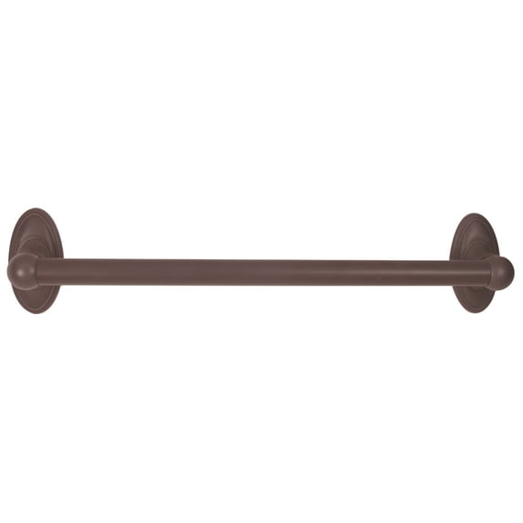 Classic Traditional 12" Wall Mounted Towel Bar, Chocolate Bronze