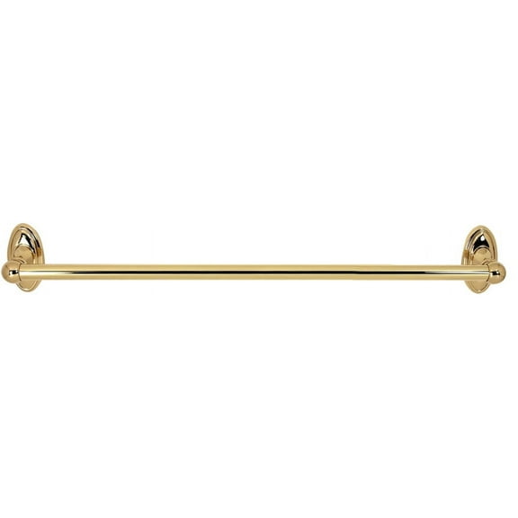 Alno A8020-18 Classic Traditional 18"  Wide Solid Brass Bathroom Towel Bar - Brass