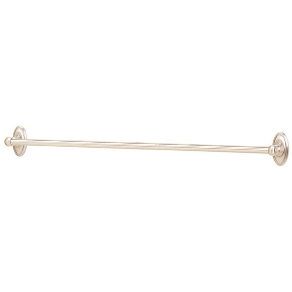 Classic Traditional 30" Wall Mounted Towel Bar, Polished Nickel