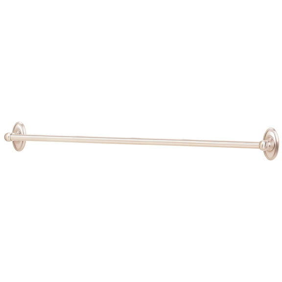 Classic Traditional 30" Wall Mounted Towel Bar, Polished Nickel