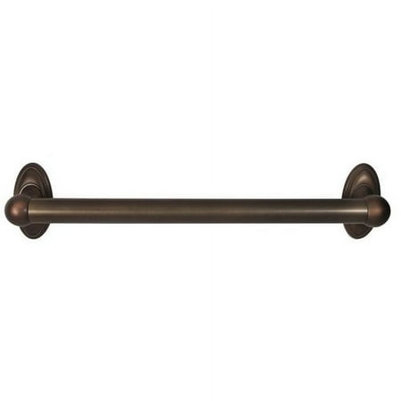 Alno A8022-18 Classic Traditional 18" Wide Single Rod Solid Brass 1" Thick Bathroom Towel