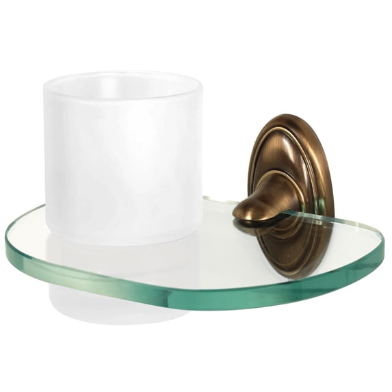 Classic Traditional Tumbler Holder with Tumbler, Antique English