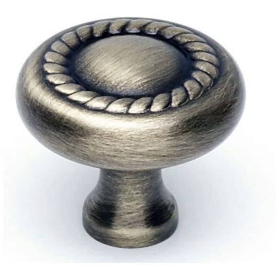 Alno A812-1-AE Rope 1" Cabinet Rope Knob Antique English