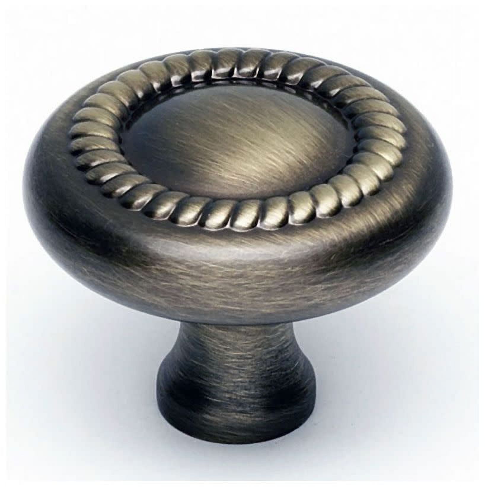 Alno A812-38-AE Rope 1-1/2" Cabinet Rope Knob Antique English