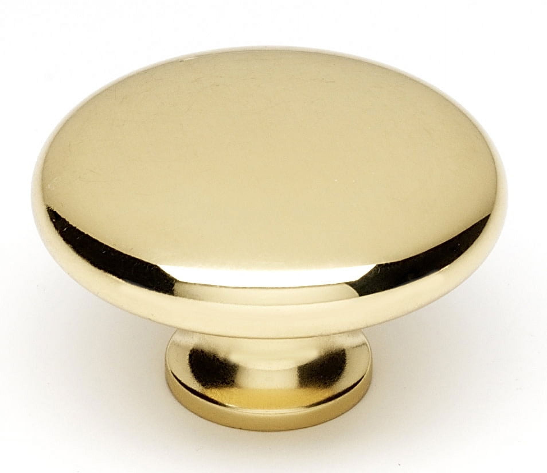 Alno A814-45-PB/NL Classic 1-3/4" Round Flat Farmhouse Traditional Smooth Mushroom Solid