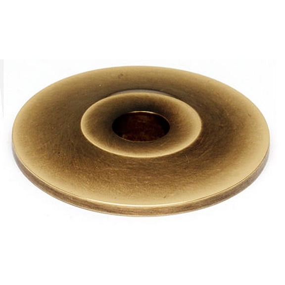 Alno A815-34P-PA Traditional 3/4" Round Solid Brass Cabinet Knob Backplate - Polished