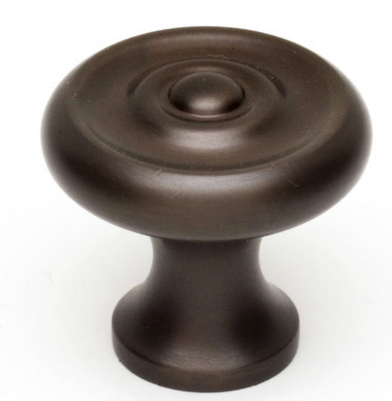 Traditional 0.75" Round Knob, Chocolate Bronze, 0.88" H x 1" W x 0.56" D (Set of 2)