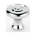 thumbnail image 1 of Traditional Round Knob, Polished Chrome, 0.75" H x 0.75" W x 0.38" D, 1 of 3