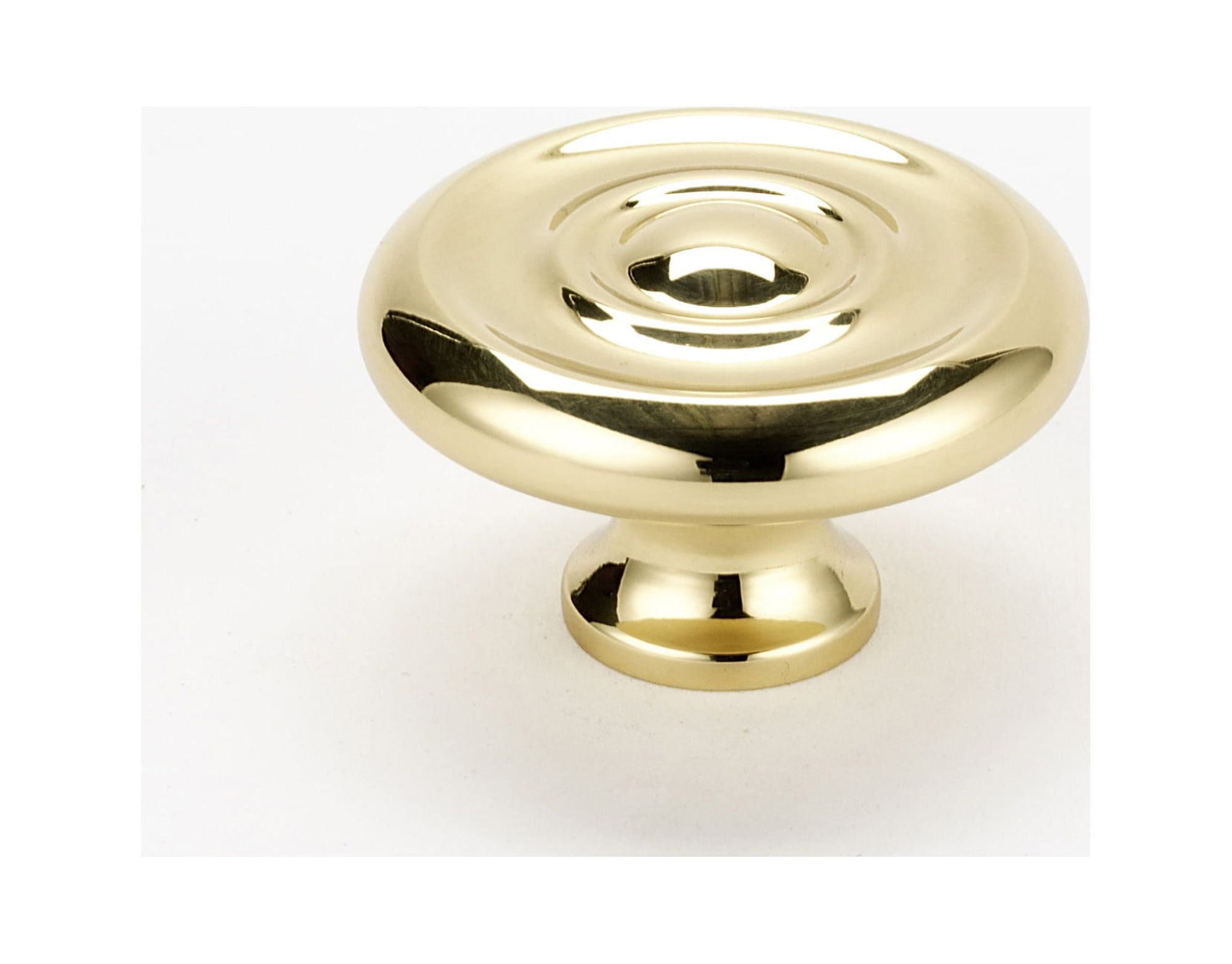 1-3/4" Round Unlacquered Brass Traditional Cabinet Knob