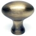 thumbnail image 1 of Traditional Oval Knob, Antique English, 1.25" H x 0.75" W x 0.5" D, 1 of 4