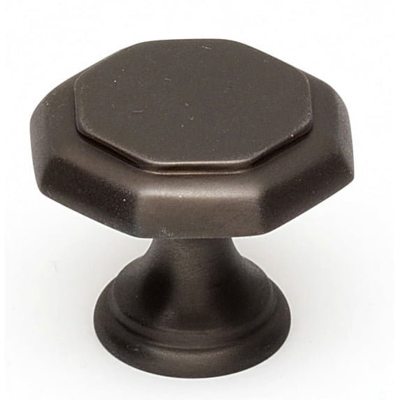 Alno A828-1-CHBRZ Cabinet Hexagon Knob Chocolate Bronze