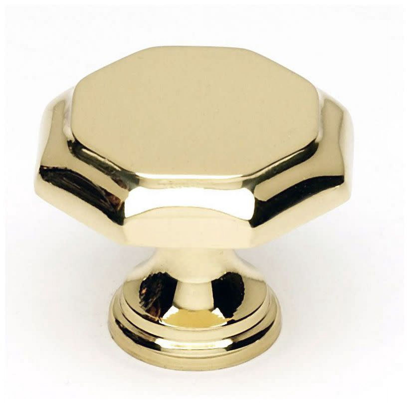 Alno A828-14-PB Cabinet Hexagon Knob Polished Brass
