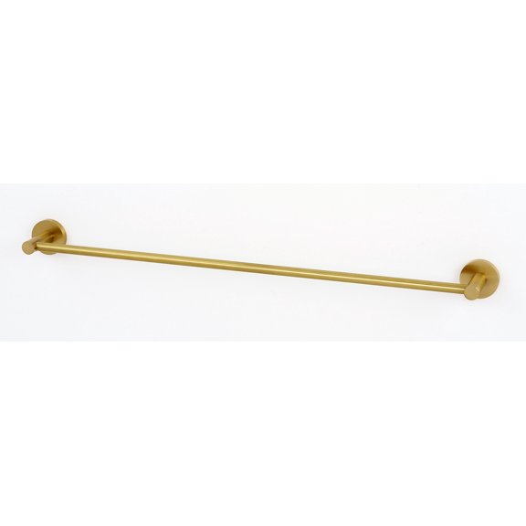 Alno A8320-24 Contemporary I 24" Wide Solid Brass Single Bathroom Towel Bar - Brass