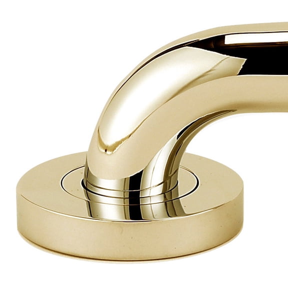Alno A8324-PB/NL Contemporary Disc Grab Bar Mount Anchors From The Contemporary I