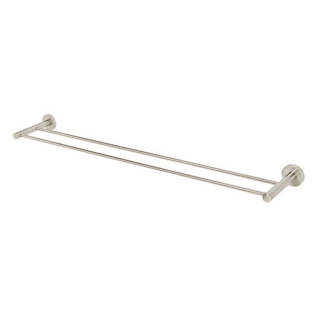 Satin Nickel Wall Mounted Double Towel Bar